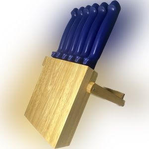 Kitchen Knife Set of 6 With Wooden Block